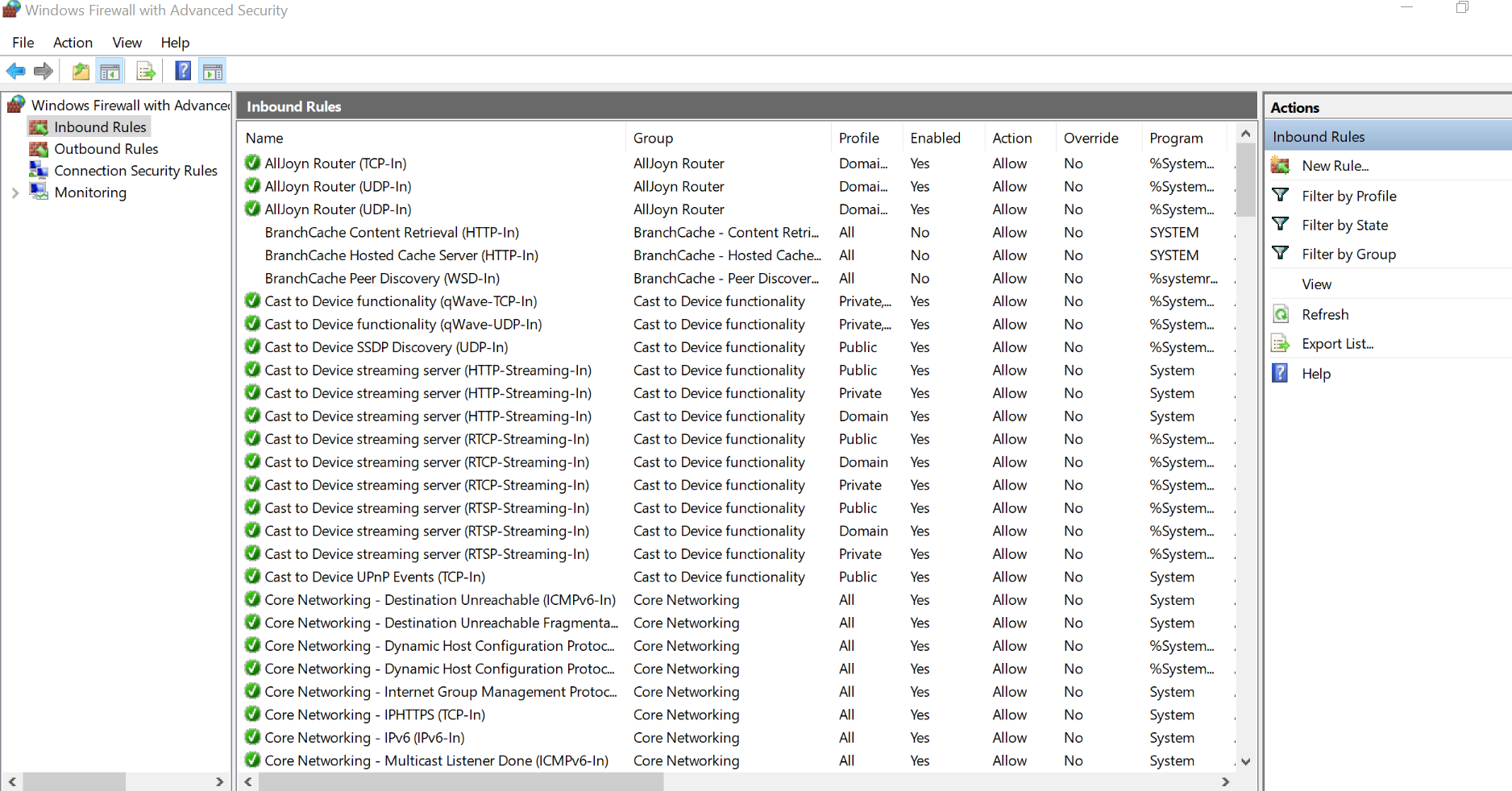 Block or Allow TCP/IP Port in Windows Firewall Action1